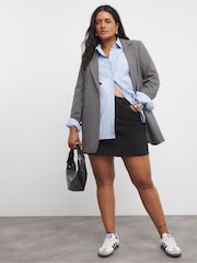 Simply Be Black 100% Cotton Denim Mini Skirt - Image 3 of 4
