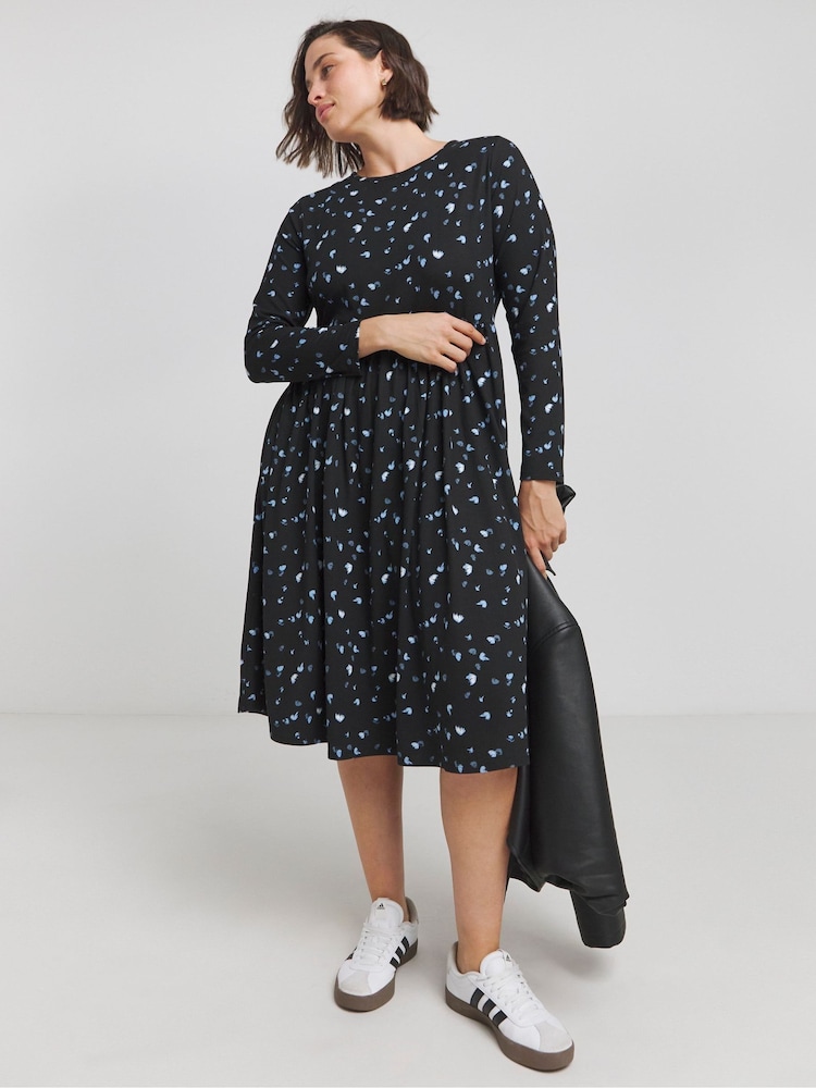 Simply Be Blue Supersoft Pocket Midi Dress - Image 1 of 4