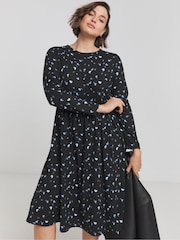 Simply Be Blue Supersoft Pocket Midi Dress - Image 3 of 4