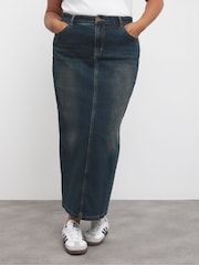 Simply Be Vintage Wash Column Maxi Fuste - Imaginea 3 din 4