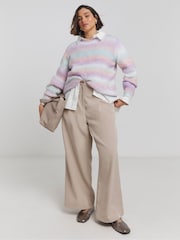 Simply Be Pink Ombre Jumper - Image 3 of 4