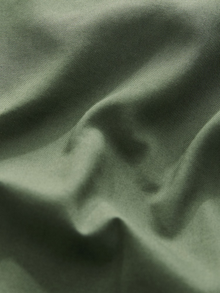 Dark Green Regular Fit Button Down Easy Iron Oxford Shirt - Image 7 of 7