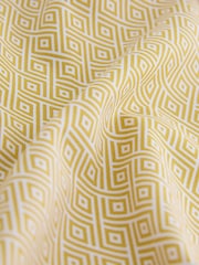 Yellow Diamond Geometric Easy Iron With Button Down Collar Short Sleeve Oxford Shirt - Image 8 of 9