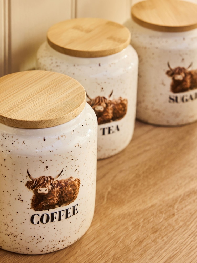 Natural Hamish The Highland Cow Ceramic Storage Jar - Image 4 of 4 Natural Hamish The Highland Cow Ceramic Storage Jar - Image 4 of 4