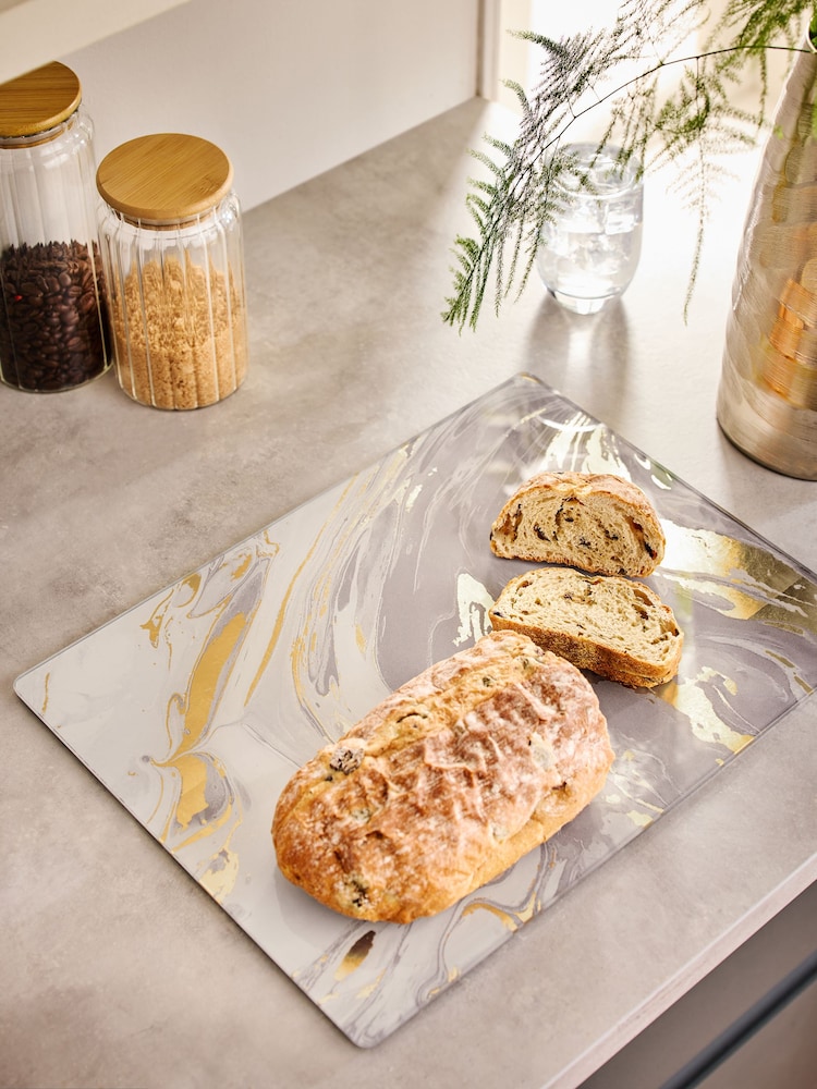 Natural Gold Galaxy Glass Worktop Saver - Image 1 of 2 Natural Gold Galaxy Glass Worktop Saver - Image 1 of 2