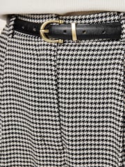 Apricot Black Paperbag Waist Dogtooth Trousers - Image 4 of 6