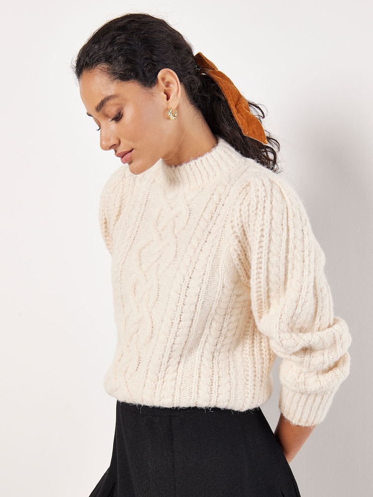 Apricot Cream Cable Knit Chunky Jumper - Image 2 of 5