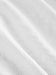 White Regular Fit Washed Dobby Long Sleeve Smart Cutaway Collar 100% Cotton Shirt - Image 8 of 8
