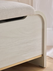 Natural Tweedy Plain Mia Storage Ottoman - Image 6 of 10