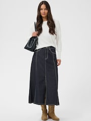 Kaffe Blue Kagitha High-Waist Denim Skirt - Image 4 of 8