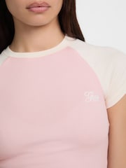 Guess Jeans Short Sleeve Logo Slim T-Shirt - Imagen 4 de 5