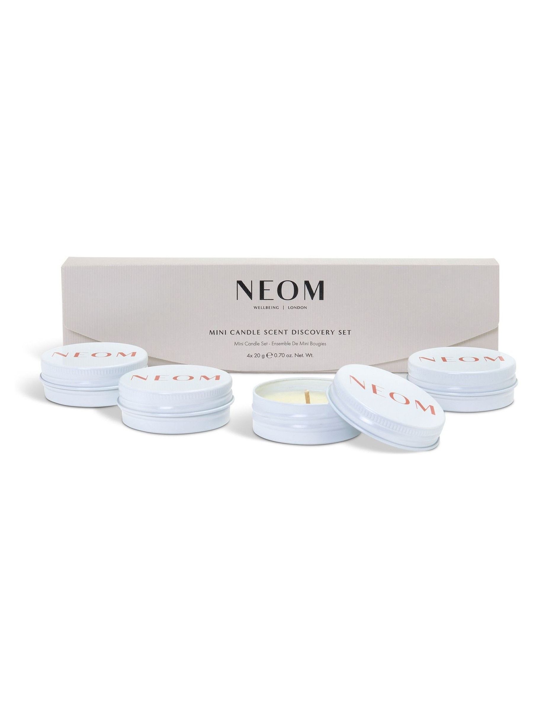 Neom Wellbeing Mini Candle Scent Discovery Set - Image 2