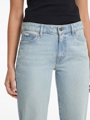 Guess Jeans Light Blue Denim Mid Rise Straight Leg Jeans - Image 7 of 7