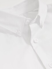 Reiss White Redknapp Cotton Slim-Fit Button-Down Shirt - Image 4 of 4