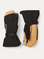 Negro - Sealskinz Congham Waterproof Thermal Ski Split Finger Gloves - Imagen 1 de 3