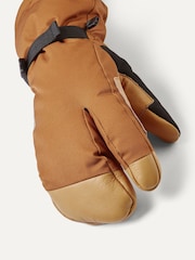 Naranja - Sealskinz Congham Waterproof Thermal Ski Split Finger Gloves - Imagen 3 de 3