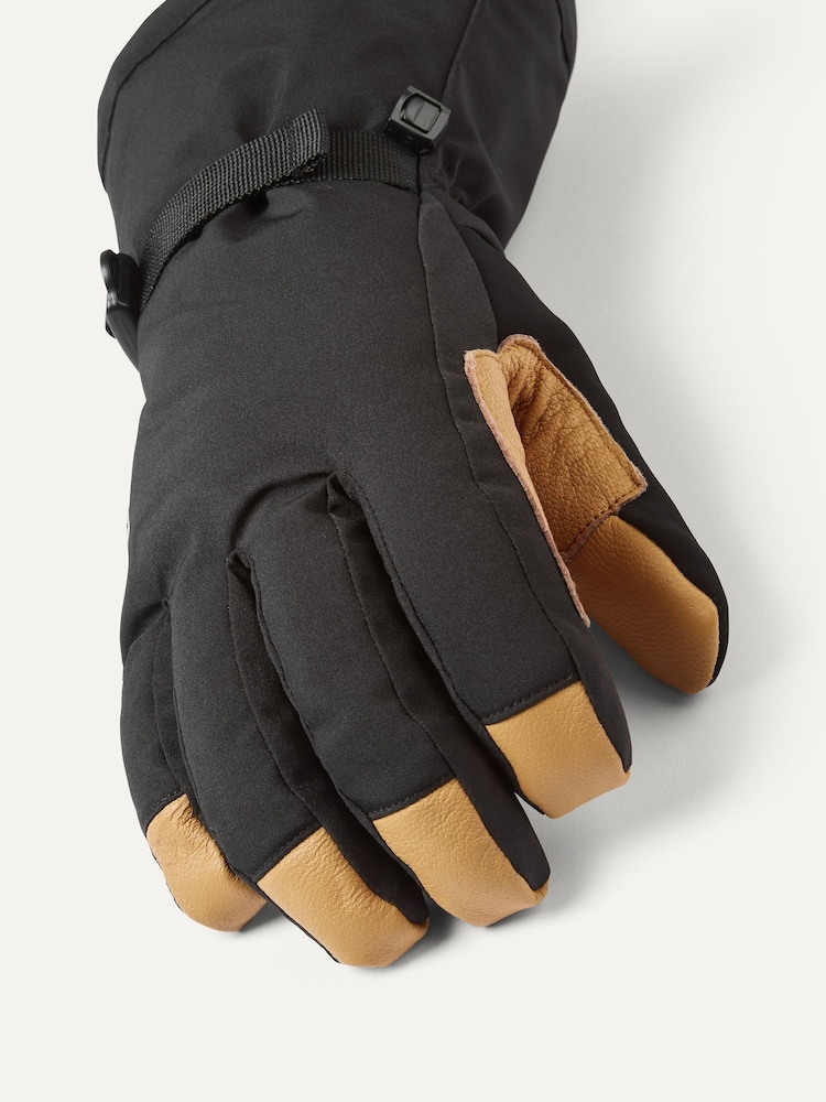 Negro - Guantes impermeables térmicos de esquí Fransham Gauntlet de Sealskinz - Imagen 3 de 3