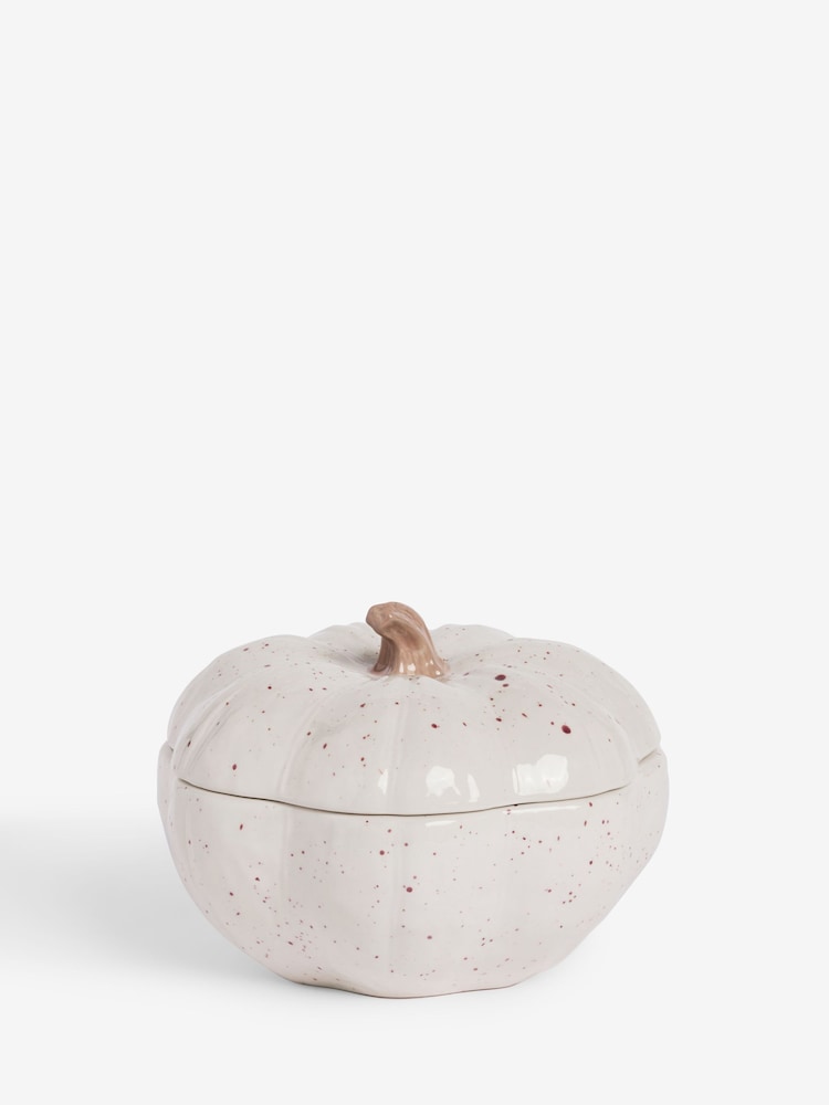 Natural Speckle Pumpkin Shaped Serving Bowl - Image 1 of 1
