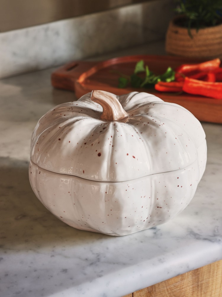 Speckle Pumpkin Shaped Serving Bowl - Imagen 1 de 4 Speckle Pumpkin Shaped Serving Bowl - Imagen 1 de 4