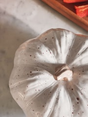 Natural Speckle Pumpkin Shaped Serving Bowl - Image 3 of 4