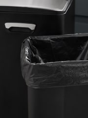 Black 60L 3 Compartment Recycling Soft Close Pedal Bin - Image 3 of 6