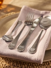 16 Piece Brushed Silver Hamish The Highland Cow Cutlery - Image 2 of 3