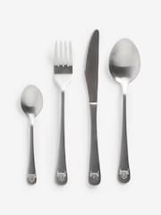 16 Piece Brushed Silver Hamish The Highland Cow Cutlery - Image 3 of 3