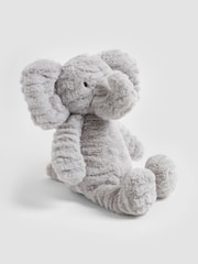 JoJo Maman Bébé Grey Elbert Elephant Personalised Soft Toy Medium - Image 3 of 9