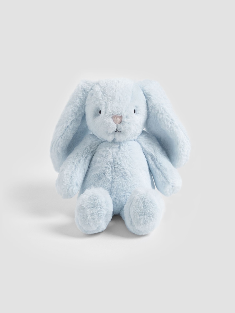 JoJo Maman Bébé Benny Personalised Bunny - Small Soft Blue - Image 1 of 8