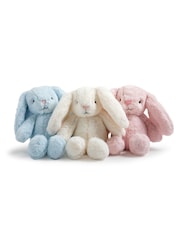 JoJo Maman Bébé Benny Personalised Bunny - Small Soft Blue - Image 7 of 8