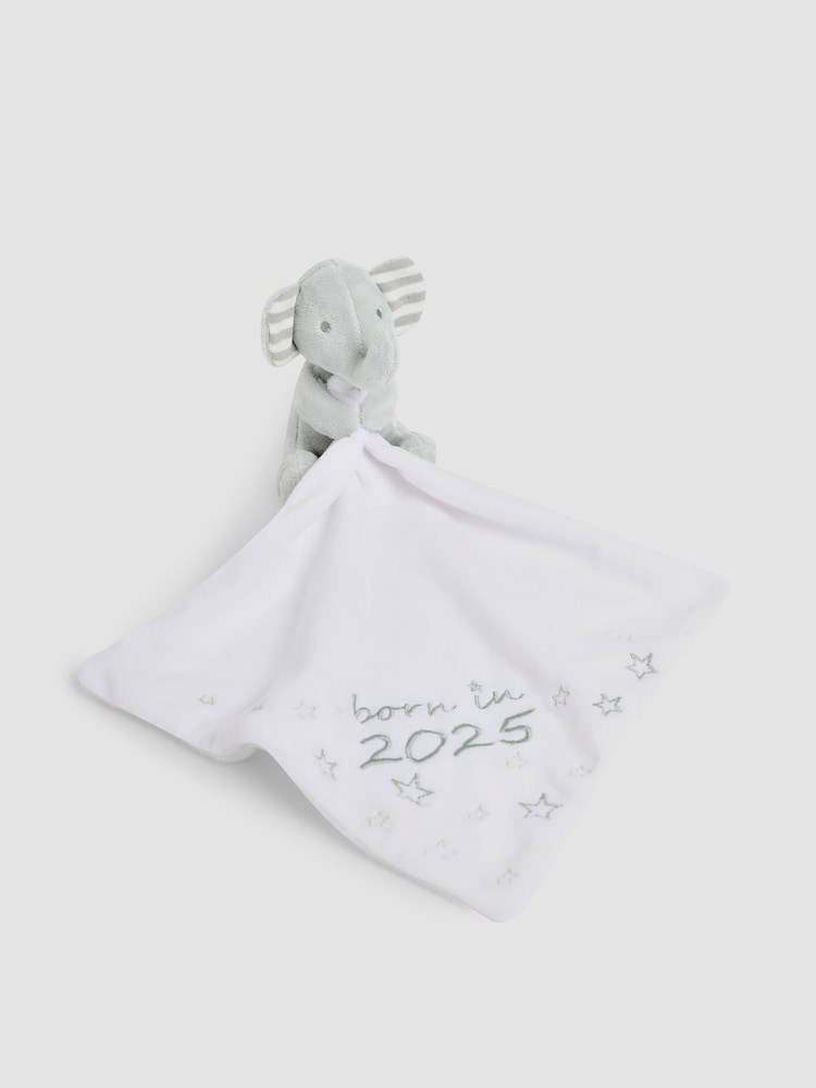 JoJo Maman Bébé Personalised Born In 2025 Comforter - Image 1 of 2