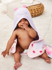 JoJo Maman Bébé Personalised Butterfly Hooded Towel - Image 3 of 6
