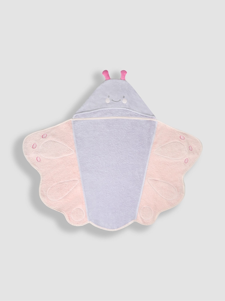 JoJo Maman Bébé Personalised Butterfly Hooded Towel - Image 6 of 6