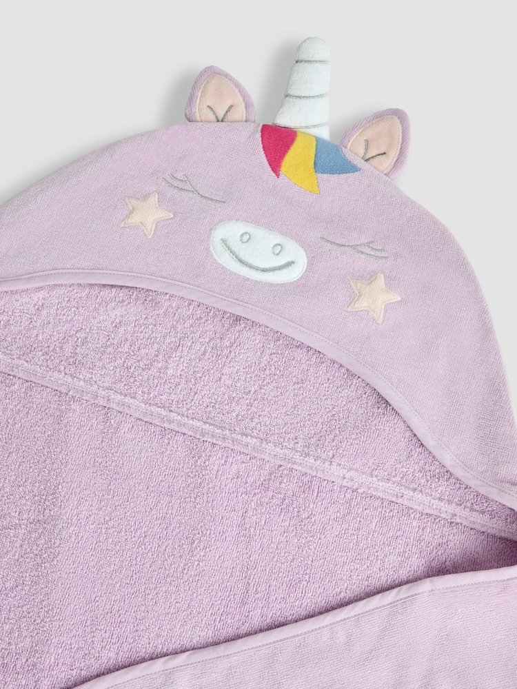 JoJo Maman Bébé Personalised Large Unicorn Hooded Towel - Image 8 of 8 JoJo Maman Bébé Personalised Large Unicorn Hooded Towel - Image 8 of 8