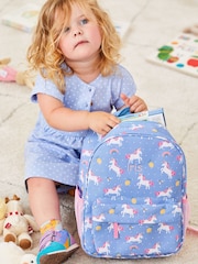 JoJo Maman Bébé Purple Personalised Unicorn Medium Backpack - Image 4 of 7