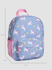 JoJo Maman Bébé Purple Personalised Unicorn Medium Backpack - Image 5 of 7