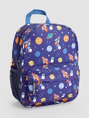 JoJo Maman Bébé Blue Personalised Space Medium Backpack - Image 4 of 7