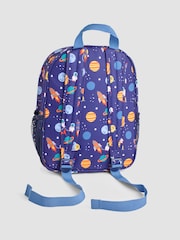 JoJo Maman Bébé Blue Personalised Space Medium Backpack - Image 6 of 7