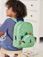 JoJo Maman Bébé Green Personalised Green Dino Backpack - Image 2 of 6