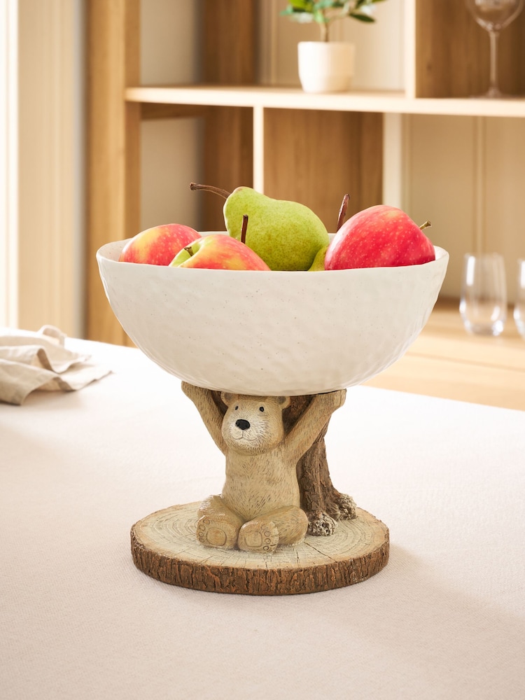 Natural Bertie Bear Fruit Bowl - Image 1 of 6 Natural Bertie Bear Fruit Bowl - Image 1 of 6