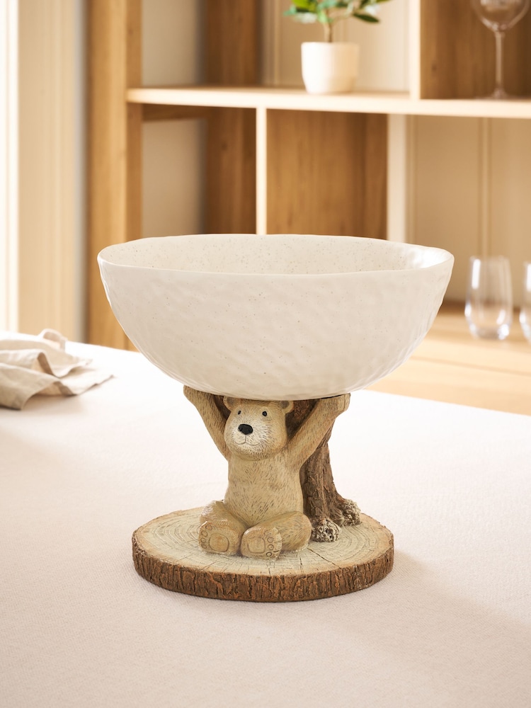 Natural Bertie Bear Fruit Bowl - Image 2 of 6 Natural Bertie Bear Fruit Bowl - Image 2 of 6