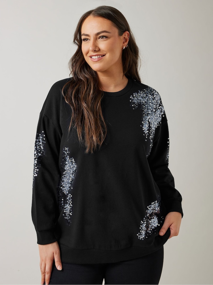 Evans Sequin Sweatshirt - Image 1 of 5