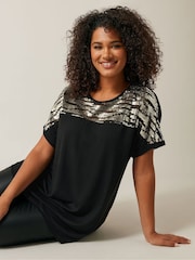 Evans Пайетки Yoke Top - Изображение 4 из 5