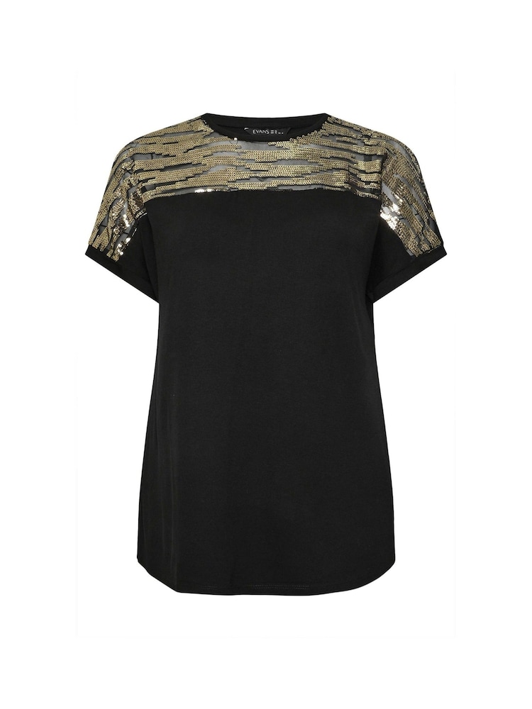 Evans Пайетки Yoke Top - Изображение 5 из 5