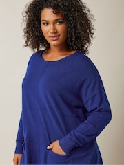 Evans Blue Seam Detail Jumper - Image 4 of 5