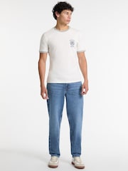 Guess Jeans Blue Denim Relaxed Fit Tapered 100% Cottton Jeans - Image 1 of 5