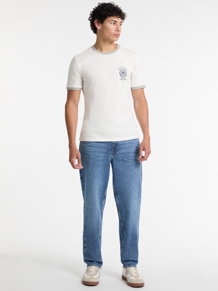 Guess Jeans Blue Denim Relaxed Fit Tapered 100% Cottton Jeans - Image 1 of 5
