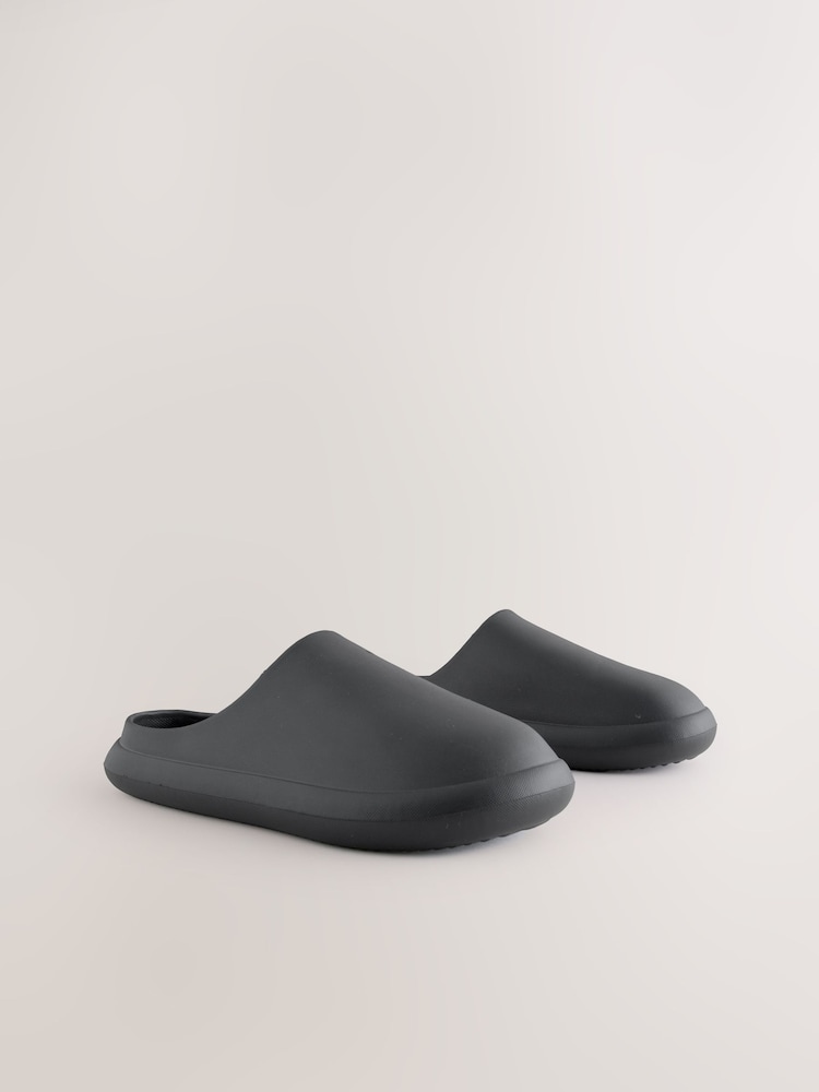 Black Moulded Mules - Image 1 of 6