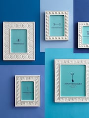 Jonathan Adler White Charade Greek Key Frame - Image 1 of 4