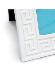 Jonathan Adler White Charade Greek Key Frame - Image 3 of 4
